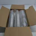 100 Pack - 24 oz Clear Plastic Cups with Lids and Straws, Sturdy & Food Safe Iced Coffee Cups with lids, Disposable Plastic Smoothie Cups for Cold Drinks