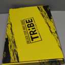 Tribe Lifting Resistance Bands for Working Out Men and Women - Set of 5 Pull Up Bands for Strength Training, Exercise Bands with Handles, Door Anchor and Bar Options for Home Gym (Black 3)