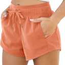 ODODOS Women's Sweat Shorts with Pockets Cotton French Terry Drawstring Summer Workout Casual Lounge Shorts
 XS