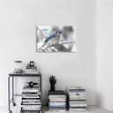 Sbemyenus Vintage Birds Poster Winter Retro Style of Canvas Wall Art Prints Printed Animal Poster Thrush Bird Snow Landscape Nature Photography for Living Room Office Bedroom, 12x18inches Frameless