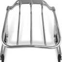 Two Up Air Wing Luggage Rack Detachable Mounting Rack Compatible for Harley Davidson Touring 2009-2026 Street Glide Electra Glide Road Glide Road King (Style B Chrome)