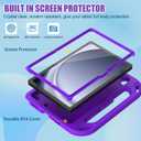 BMOUO Kids Case for Samsung Galaxy Tab A9 Plus 11 inch 2023 (SM-X210/X216/X218) - with Built-in Screen Protector, Shockproof Covertible Handle Stand Samsung Galaxy Tab A9 Plus Case for Kids, Purple