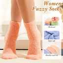 Geyoga 6 Pairs Fuzzy Socks Women Soft Fluffy Cozy Slipper Winter Warm Microfiber Plush Sleeping Socks Gifts for Valentines