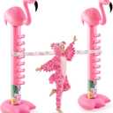 Poen 80" Giant Inflatable Flamingos Limbo Game for Kids Adults, Pink Blow up Flamingos Pool Party Decorations for Summer Indoor Outdoor Beach Tropical Hawaiian Luau BBQ Party Games, Pump Not Included