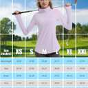 FKEEP Women's Sun Shirts Long Sleeve Athletic Jackets UPF 50+ Top with Thumb Holes Quick Dry for Golf Tennis Hiking (07 Lavender)