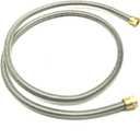 60 Inch Stainless Steel Bellow Propane Fireplace Extension Connection with 3/8" Female Flare Nuts, More Durable than Black Rubber Hose (60" - 5 FT)