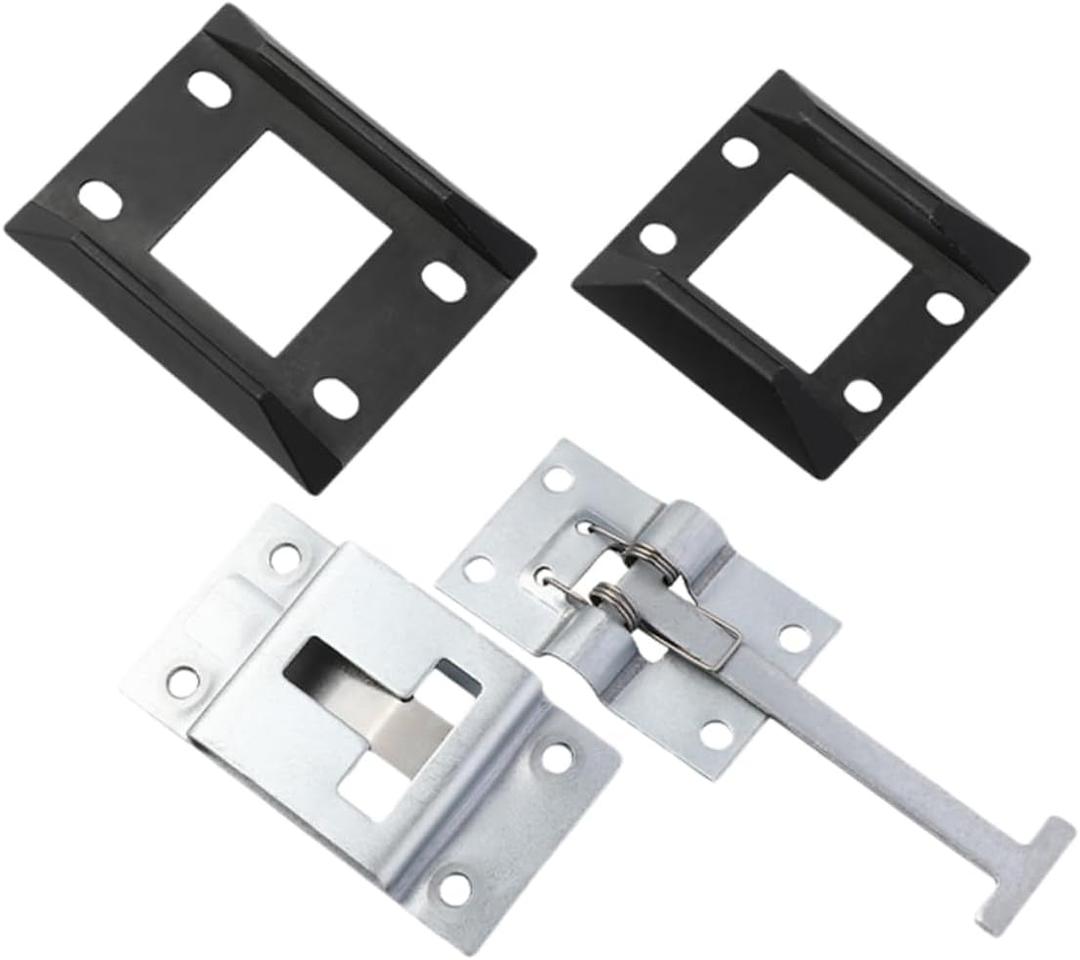 2sets Replacement Trailer Door Latch Rv Door Hook Latches Zinc Coating for Secure Closure