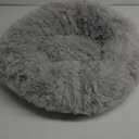 nononfish Cute Plush Dog Bed for Small Dogs, 19 inches Anti Anxiety Puppy Bed, Washable, Fits up to 15 lbs (Grey)