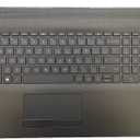 Replacement Laptop Upper Case Palmrest Backlit Keyboard Non-PTP Touchpad Assembly Part for HP 17 by/CA L22749-001 Gray
