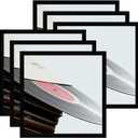 eletecpro 12.5x12.5 Vinyl Record Frame, Matte Black Album Picture Frame Fits 12x12 LP and Cover, Sturdy Lightweight Wall Art Display for Home and Music Studio Gallery Decor, Easy Wall Mount, 6 Pack