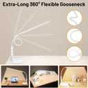 Diesisa Nail Light for Desk: 360° Flexible Extra Long Gooseneck Desk Light