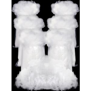 Riakrum Fake Snow Decor Fiber Artificial Snow Cotton Snow Fluffy Indoor Decoration for Winter Mantle Christmas Decoration(360 g)