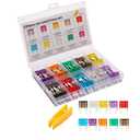 120 Pieces Mini Fuse Kit, Car Fuse Assortment Kit, Mini Blade Fuses Automotive for Car, RV, Truck, Marine, Motorcycle, Auto Accessories(2A/3A/5A/7.5A/10A/15A/20A/25A/30A/35A)