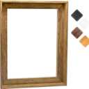 Canvas Floating Frame, Picture Wall Art Painting Frame for 16X20 Inch Finished Canvas Painting 1-1/4 Depth, Picture Art Wall Dcor, Light Brown