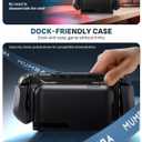 Mumba Blade Series Case Compatible with Nintendo Switch 2, [Dock Friendly] [Military-Grade Protection] TPU Grip Protective Cover Shell, Quick-Release Controllers Compatible Accessories (Black)