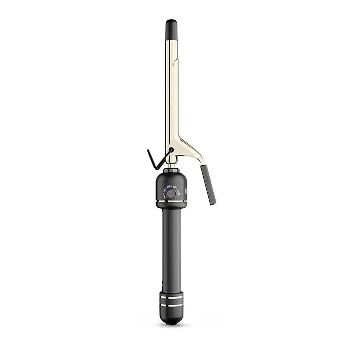 HOT Tools 24K Gold Professional 5/8" Extended Barrel Curling Iron with Clamp for Tight Curls  24K Gold Technology for LongLasting Results & Longer Barrel for Easy Styling