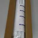 White Shower Curtain Rod 45 to 77 Inch,Shower Rods for Bathroom,Spring Tension Curtain Rod No Drilling for Windows Doors Closet Kitchen Wardrobe