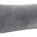 BEDELITE Body Pillow Cover with Zipper Closure, Super Soft and Cozy Fuzzy Fleece Body Pillowcase 20 x 54 Inches, Luxury Fluffy Plush Long Body Pillow Pillowcase for Fall and Winter(Gray)