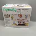 Ingenuity Baby Base 2-in-1 Booster Feeding and Floor Seat with Self-Storing Tray - Slate