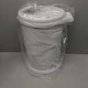Ubbi Pet Waste Pail, Cat Litter Disposal System, Odor Locking, Stainless Steel, White