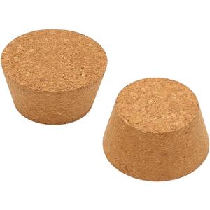 OLYCRAFT 2Pcs Large Cork Stoppers 2.4~3.2 Inch Cork Bottle Stoppers Tapered Corks Plugs Corks Canning Jar Lids Wood Tapered Plugs Wooden Taper Stopper for Kitchen Wedding Favor Canning