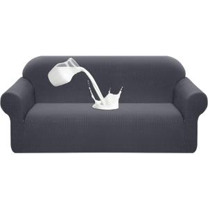 Granbest Premium Water Repellent Sofa Cover High Stretch Couch Slipcover Super Soft Fabric Couch Cover (Gray, Large)  