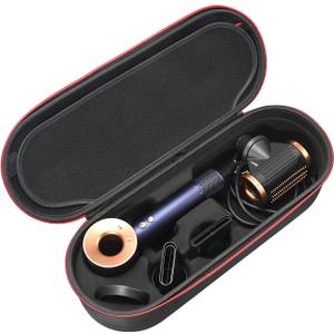 RLSOCO Hard Case for Dyson Supersonic Nural/Supersonic Hair Dryer HD15 HD08 HD07 HD03 HD01, Portable Travel Storage Bag for Dyson Supersonic Hair Dryer - Fits Complete Supersonic Accessories (Black)
