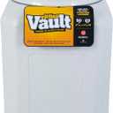 Vittles Vault Traditional Pet Food Storage Container For Dog Kibbles/Bird Seed/Oatmeal/Rice/Flour/Cereal, BPA Free Plastic, Sealed Airtight For Cat Food, Up To 50 lb, Made in USA, With Scoop, Gray, 50 Pounds