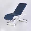 Power Physical Therapy Hi-Lo Treatment Table, Medical Exam Table with Wheels, Navy Blue