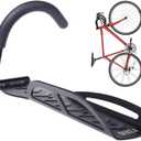 Dirza Bike Rack Garage Wall Mount Bike Hanger Storage System Vertical Bike Hook for Indoor Shed - Easily Hang/Detach - Heavy Duty Holds up to 65 lb with Screws Black