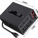 6000W Voltage Converter Transformer(110V to 220V or 220V to 110V) Step Up/Down Converter 110/120 Volt - 220/240 Volt w/US Power Cord,Circuit Breaker Protection, LCD Screen Display