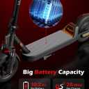MEGAWHEELS Electric Scooter,Electric Scooter Adults Teens,10in Pneumatic Tires,350/500/600W Motor,19/31 Miles Range,15.5mph E Scooter with Smart APP Control for Commuting, Outdoor, Short Travel Gift