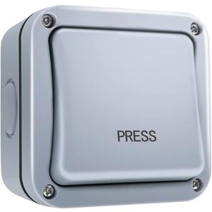 TOPENS TC148 Waterproof Wall Push Button Surface Mounted Wired Release Switch for Automatic Gate Opener, Door Access Control System and Doorbell System, Momentary Contact Switch for Outdoor Use