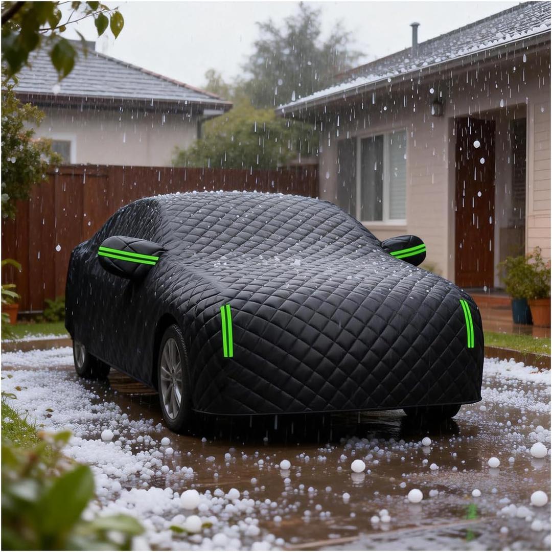 Hail Protector Car Cover SUV Compatible with Toyota RAV4/Honda CR-V/Tesla Model Y, Thicken Anti Hail Car Cover Waterproof All Weather,Sun,Snow,Rain Protection, Fit Length (187-194.8 Inch)