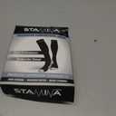 Physix Gear Compression Socks 20-30 mmHg - Men & Women - Running, Nurses, Shin Splints, Flight, Travel (Black) L-XL
