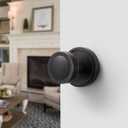 4 Pack Dummy Oil Rubbed Bronze Door Knobs Dummy Door Handle Interior Single Sided Decorative,Zinc Alloy