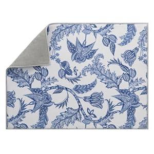 FULL BE DARE Dish Drying Mat Floral Print Microfiber kitchen drying mat, 20x15 inches, Dish Drying Mats for Kitchen Counter, Super Absorbent, Anti-Slip, Fast Drying, Kitchen Must-Have