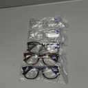 CCVOO Reading Glasses for Women/Men, Eyeglasses, Blue Light Readers for Women/Men, Computer Eye Glasses, Cheaters (2 Black/ 2 Transparent/ 1 Turtle)