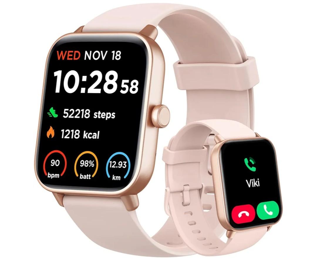 Smart Watch for Women Android & iPhone, Alexa Built-in, IP68 Waterproof Activity Fitness Tracker with Bluetooth Call (Answer/Make), 1.8" Smartwatch with Heart Rate/SpO2/Sleep Monitor, 100+ Sports Mode