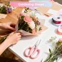 4PCS Flower Scissors, Stainless Steel Floral Scissors, Garden Pruning Shears with Comfort Grip Handle, Perfect for Arranging Flowers, Pruning, Trimming Plants, Gardening Tool