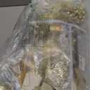 76Pcs Christmas Tree Decorations Set w/Shatterproof Plastic Balls Ornaments, Hanging Glitter Snowflakes, Ribbon, Artificial Poinsettia Flowers, Tree Topper for Home Holiday Wedding Party Decor (Gold)