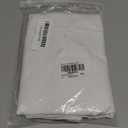 TAOSON Set of 2, 100% Cotton Soft Square Decorative Throw Pillow Protector Covers Sofa Solid Colors Couch Cushion Covers Pillow Cases with Hidden Zipper Only Cover No Insert - White 20 x 20 Inch