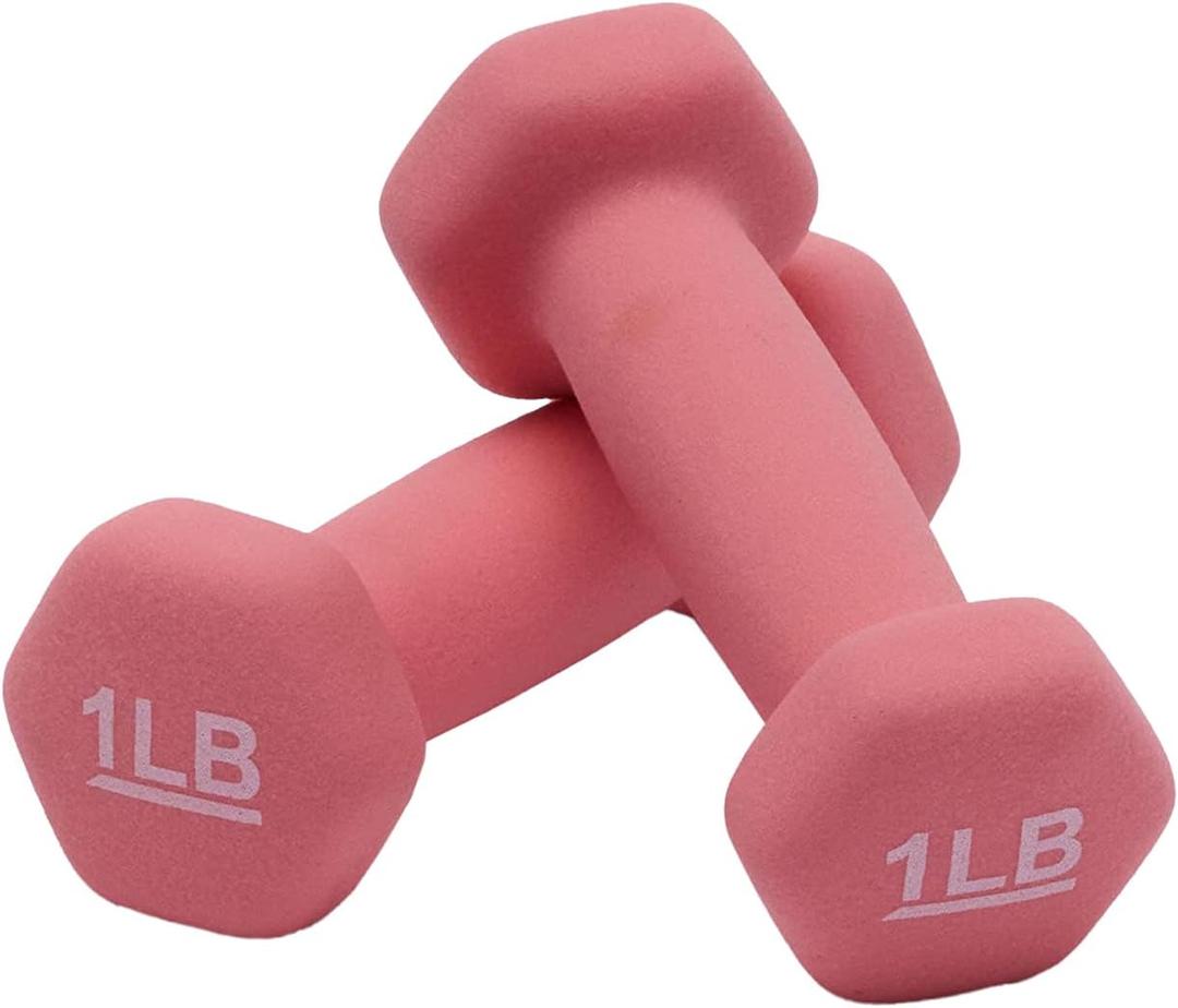 Amazon Basics Neoprene Dumbbell Hand Weights for Exercise and Muscle Toning