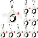 Geelin 10 Pcs Zip Tie Holder Light Plastic Cable Tie Organizer for Efficient Management Reusable Tool for Easy Organization (White)