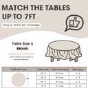 D&Z Plastic Tablecloth Disposable, 12 Pack Yellow Table Cloth Individually Wrapped for Indoor&Outdoor, On-The-Go 84 Table Cover for Round Table Ideal for Party, Birthday, Wedding and Dinner
