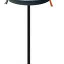 Bird Bath with Solar Fountain, Durable 5-Prong Base Solar Bird Bath with Stable Metal Stake, Detachable Solar Powered Bird Baths for Garden Outdoor Yard Lawn, Spotted Green