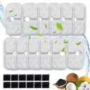 24 Packs for Petlibro Cat Water Fountain Filters Replacement, Compatible with PETLIBRODockstream Cat Water Fountain PLWF005 PLWF115 PLWF105 (12 Replacement Water Filters + 12Pre-Filter Sponges)