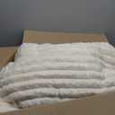 BEDELITE Fleece Queen Comforter Set -Super Soft & Warm Fluffy Cream White Bedding, Luxury Fuzzy Heavy Bed Set for Winter with 2 Pillow Cases