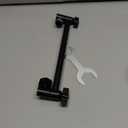 NearMoon Adjustable Shower Arm Universal Connection, Extension Arm, Adjust Angle to Upgrade Shower Experience, Easy to Install, Anti-leak (11 Inch, Matte Black)