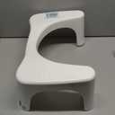 Squatty Potty Simple Curve Bathroom Toilet Stool 7" White